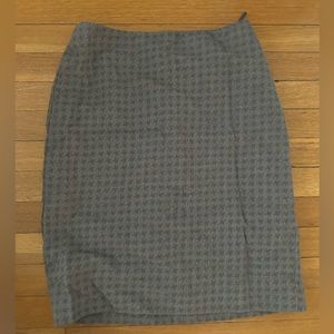 Versace grey houndstooth midi skirt